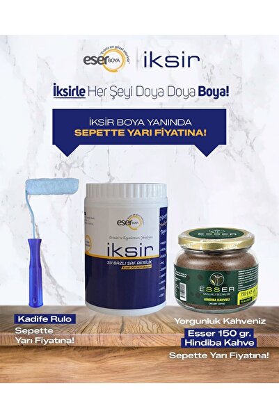 Eser Boya İksir Su Bazlı Evsel Dönüşüm Boyası - Beyaz (MOBİLYA - FAYANS - TEZ...