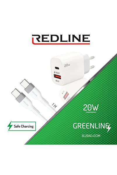 Redline 20W Type C - USB A Girişli Şarj Seti