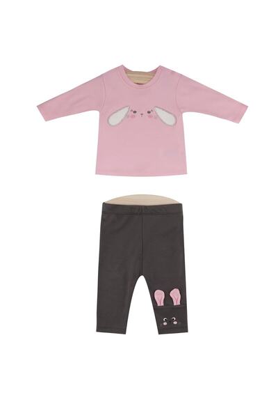 Wogi Kız Bebek 2 Li Sweat Takım
