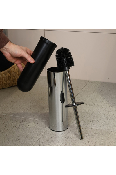 kobos Yuvarlak Tuvalet Fırçalığı Yerden Krom KBW-811CR