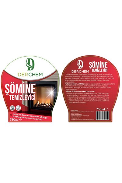 DERCHEM ŞÖMİNE CAMI TEMİZLEYİCİ 750 ML