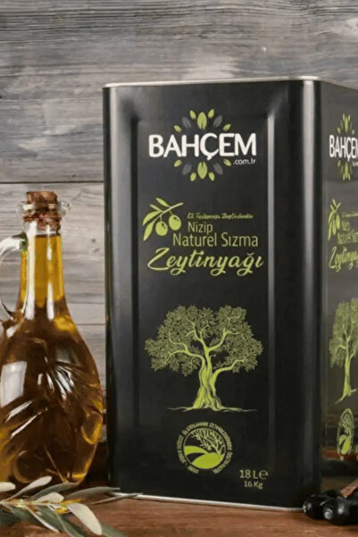 Bahçem Nizip Natürel Sızma Zeytinyağı 18 Litre | 16 Kg