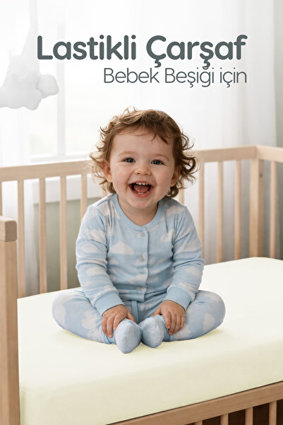 Erko Dört Mevsim %100 Pamuk Penye Lastikli Bebek Çarşafı | Nefes Alan Yapı, P...