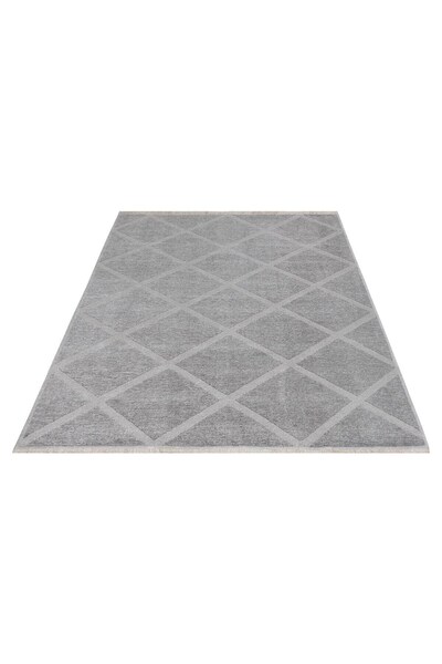 Valery Home Rodney Vl Yıkanabilir Kaydırmaz Çift Taraf Pamuk Dokuma A.gümüş Premium Kalite Kilim