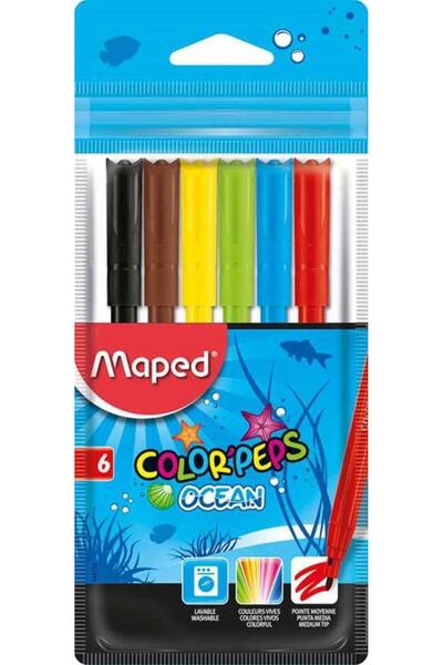 Maped Felted Paint Pen Ocean 6 Colors845723