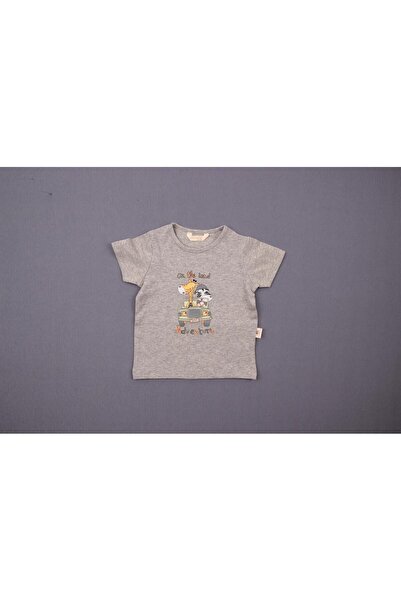 Mini Damla T-shirt Safari Gri Melanj
