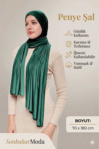 Sonbaharmoda Women's Hijab Luxury Combed Cotton Shawl – Non-Slip, Soft, All-S...