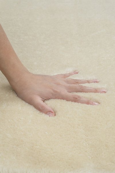 Valery Home Vl Washable Premium Pompom Fringed Non-Slip Base Post Plush Bath Mat Set of 2 Ecru