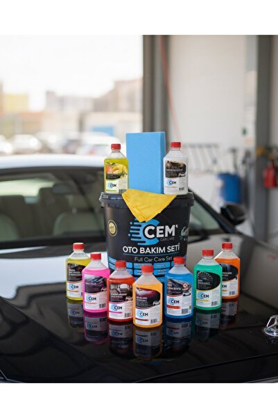 CEM CAR CARE 12 Parça Full Oto Bakım Seti, Araç Temizlik Seti