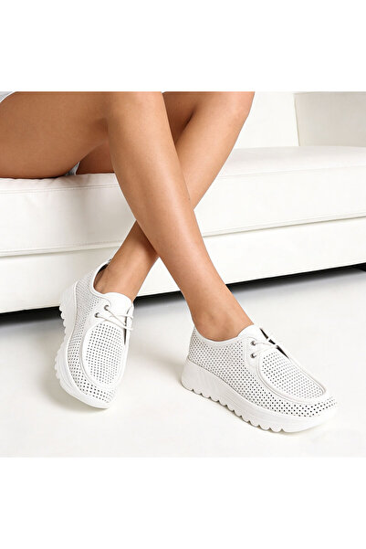 Tmall Pantofi casual de dama,Din piele ecologica,P1283,Alb