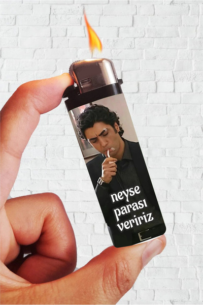 SARANG Çakmak Neyse Parası Veririz Polat Alemdar Baskılı Klasik Çakmak