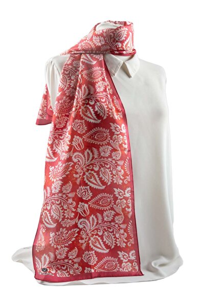 Vissona I66 %100 İpek Şal Desenli Kadın Fular