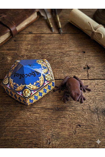Piyo Design Harry Potter Çikolata Kurbağa Figürü ve Karton kutulu Büyücü Düny...