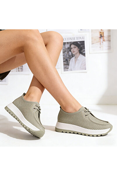 Tmall Pantofi casual de dama,Din piele ecologica,P1283,Verde