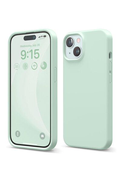 OEM Husa Silicon Soft Touch, Microfibra, Protectie Camere, pentru iPhone 15, ...