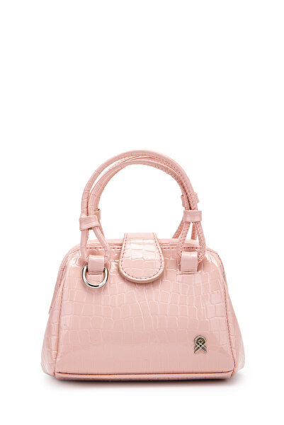 minebag Mini Cluth Tokyo pentru femei, geantă de mână și crossbody, pudră