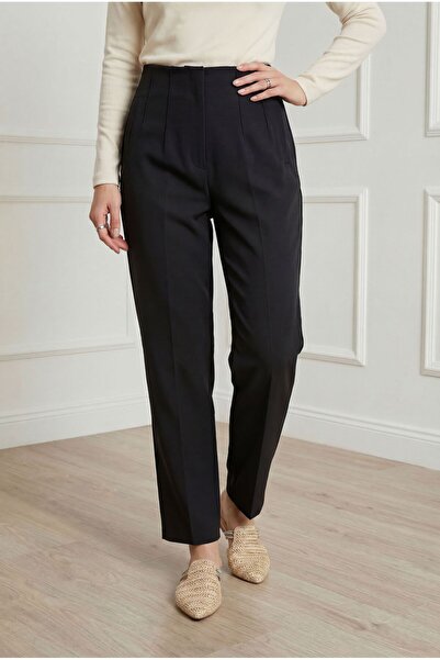 MİHRA STORE Παντελόνι Beren με κρυφή τσέπη-MT1508 Μαύρο