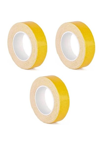 Genel Markalar Çift Taraflı Köpük Bant 16mm 1,5 Metre 3 Adet Çift Taraflı Ban...