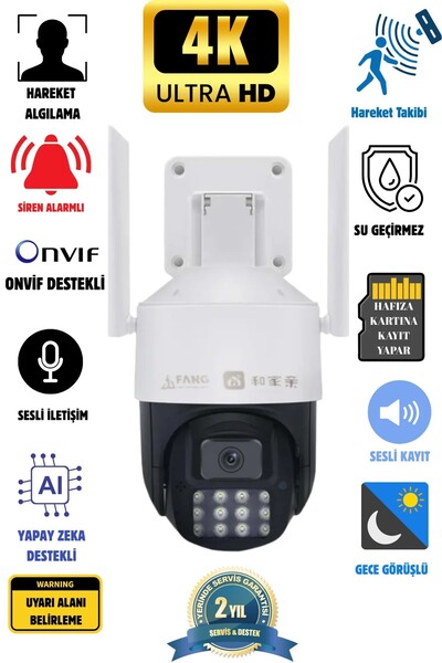 Venas 4MP Renkli Gece Görüşlü Dış Mekan Dijital Zoom Kamera