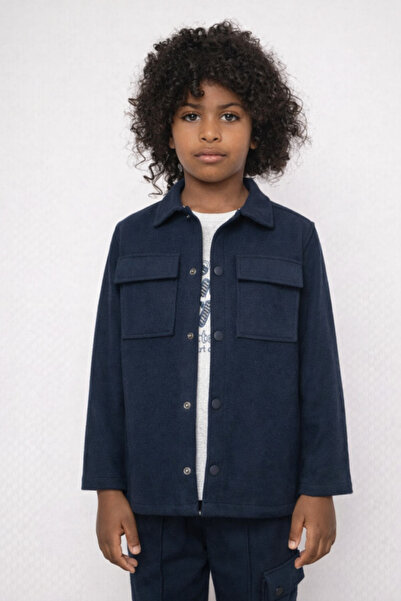 Alin Alp 2-14 Years Old Boys' Jacket and Pants Set with Snap Fasteners and Ca...