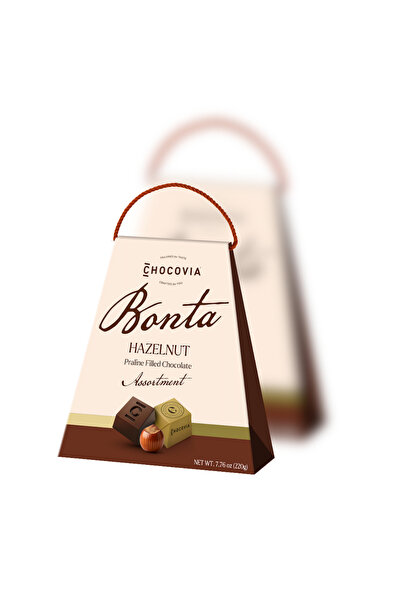 CHOCOVIA Fındıklı Pralin Dolgulu Karışık Çikolata 220 (Gr) (Özel Hediyelik Ça...