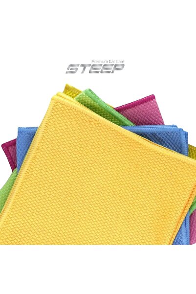 STEEP Ultimate Mikrofiber Baklava Desen Cam Temizlik Bezi 40x40 Cm