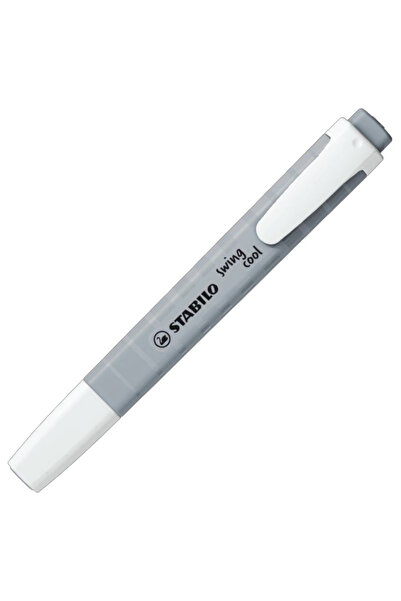 Stabilo Fosforlu Işaretleme Kalemi 1-4 Mm Kesik Uç Pastel Buzlu Tozlu Gri (10...