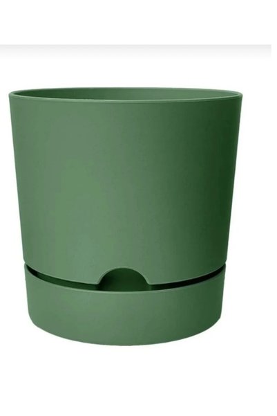 leogarden 3'lü Kombin Begonya 9lt Saksı(YEŞİL-KREM-ANTRASİT)(leo Flowers )ağız Çapı 24.5 Cm Yükseklik 23 Cm
