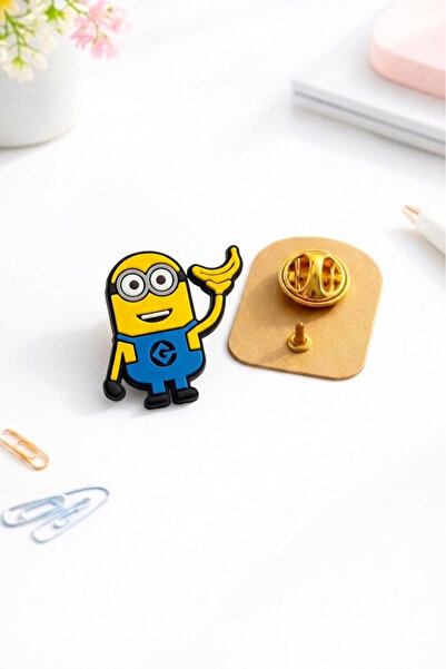excarpin Renkli ve Eğlenceli Enerji Dolu Minions Koleksiyonluk Şirin Broş Rozet