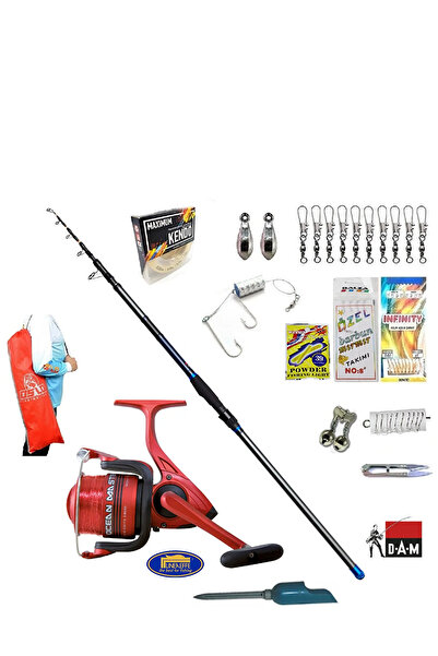 DAM Xt1 Tele 360cm 3.00lbs Lineaeffe Ocean Master 50 Profesyonel Kıyı Olta Ta...