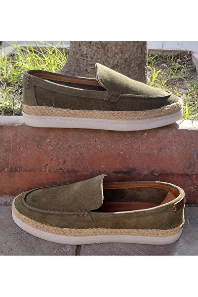 MARCO ROSSİ 7312 Ανδρικά παπούτσια εσπαντρίλιας από γνήσιο δέρμα σουέτ για κα...