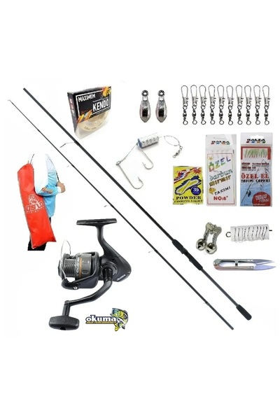 Okuma Revenger Rv-40 Remixon Double Black 210cm 20-40gr Kıyı Spin Olta Takımı...