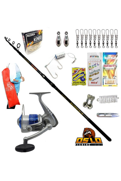 Oslo Northstar 360cm 50-150gr Kendo Sea Power 5000 Profesyonel Surf Kıyı Olta...