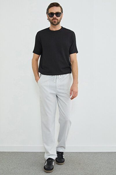 Fulla Moda Striped Elastic Waist Trousers