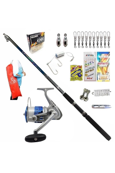 BAUER Onliner 300cm 100-200gr Kendo Sea Power 50 Kıyı Olta Takımı Seti