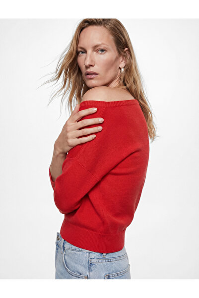 Koton Round Boat Neck Long Sleeve Viscose Knitwear Sweater