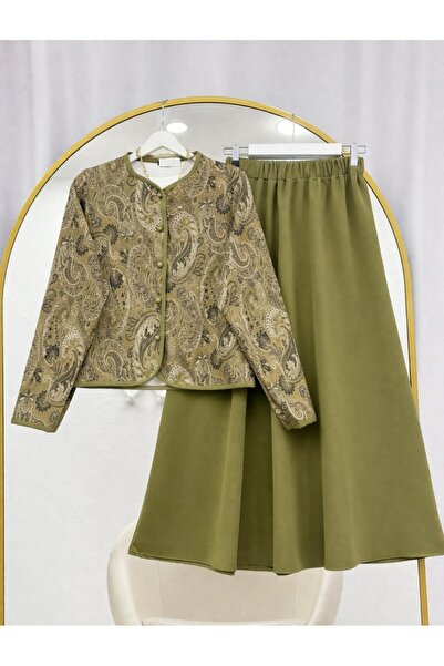 MODA VEDAT ΣΕΤ ΜΕ ΣΧΕΔΙΟ ΣΑΛΙ ΜΕ ΜΠΟΥΦΑΝΤΑ ΦΟΥΣΤΑ --0560