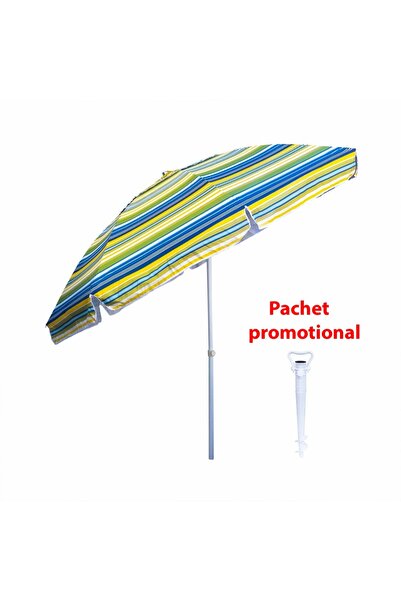 FOXMAG24 Προωθητικό πακέτο, αντηλιακή ομπρέλα, διάμετρος 2,4μ και λευκή βάση ...