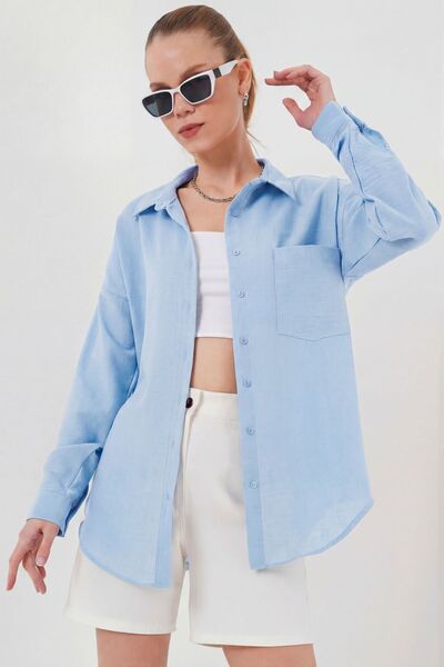 Hiccup Πουκάμισο BDART με κουμπιά από μείγμα λινών