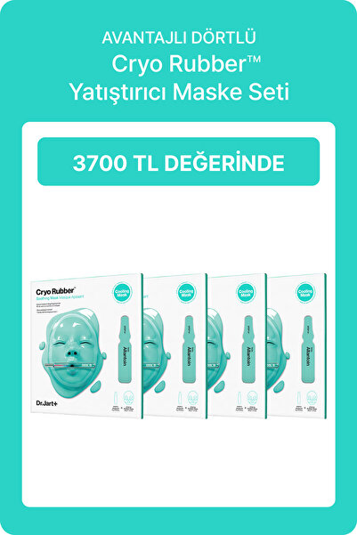 Dr.Jart+ Cryo Rubber Yatıştırıcı Yüz Maskesi Seti | 4 Adet Maske
