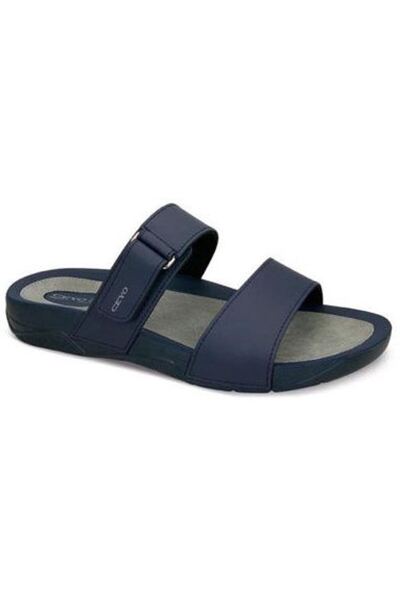 Ceyo 9877-1I Navy Blue Orthopedic Men's Slippers