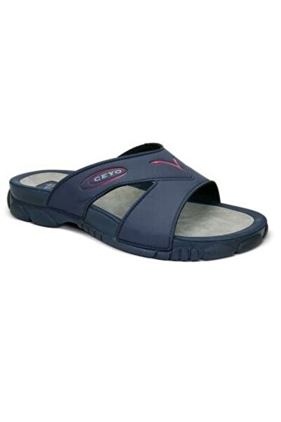 Ceyo 3200-1I Navy Blue Orthopedic Men's Slippers