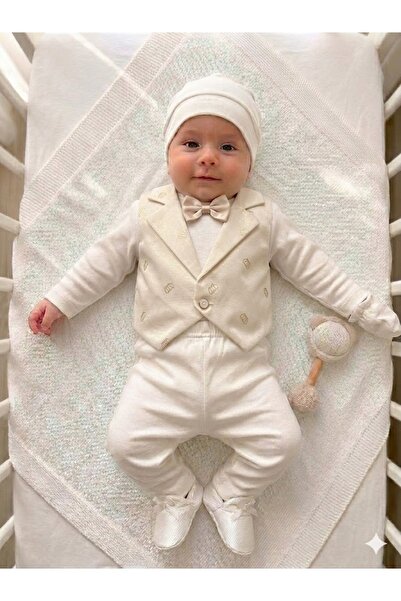 biyan collection Erkek Bebek Yelekli Özel Gün Mevlüt Sünnet Takımı Hastane Çı...