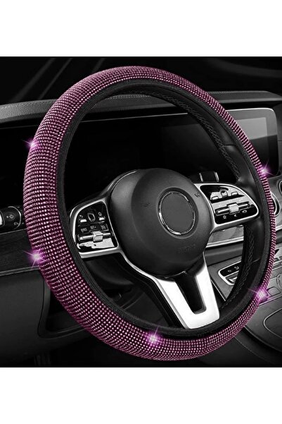 Xdeep Kadın Sürücülere Özel Gümüş Şık Pırlanta Model Geçirmeli Direksiyon Kılıfı