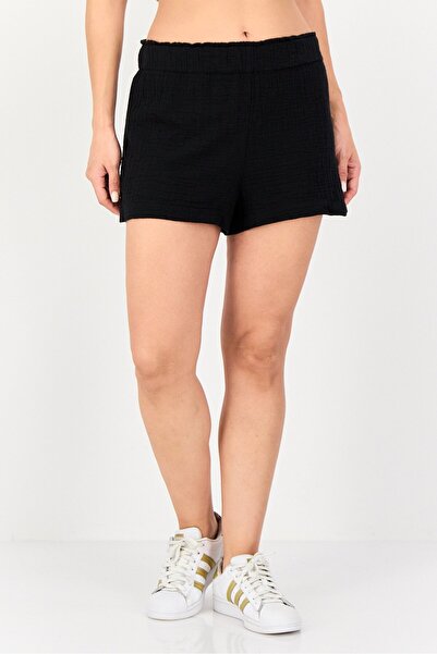 Don't Call Me Jennyfer Women Solid Basic Shorts, Black