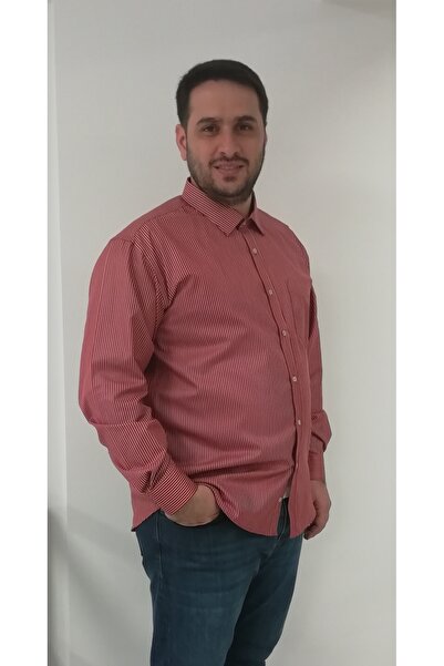 TOUSUS قميص رجالي مخطط بمقاس كبير BTL-6080-TSS
