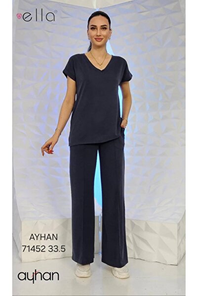 AYHAN Σετ παντελονιού από ύφασμα Modal με ραμμένες τσέπες στο πλάι