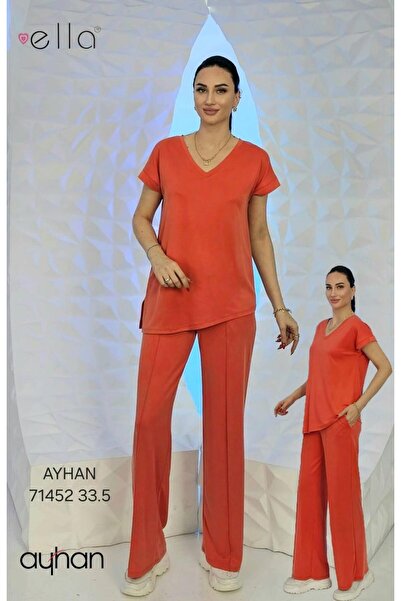 AYHAN Σετ παντελονιού από ύφασμα Modal με ραμμένες τσέπες στο πλάι