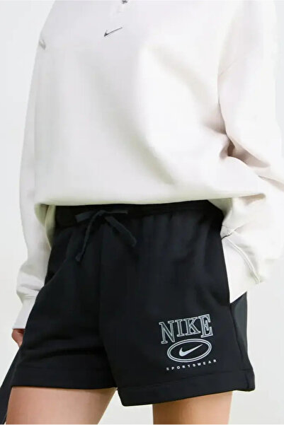 Nike Γυναικείο αθλητικό σορτς Club Fleece FT MR 4" Gx σε μαύρο χρώμα με χαλαρ...