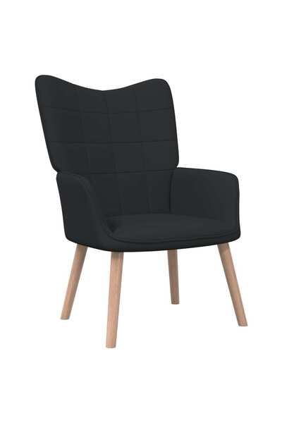 Concept Scaun de relaxare, negru, material textil
